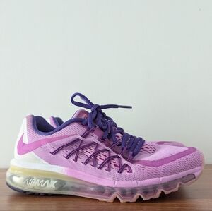 Nike Air Max 2015 Purple Lilac White Shoes Sneakers Girls Youth Size 6.5
